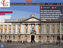Tablet Screenshot of hotel-du-taur.com